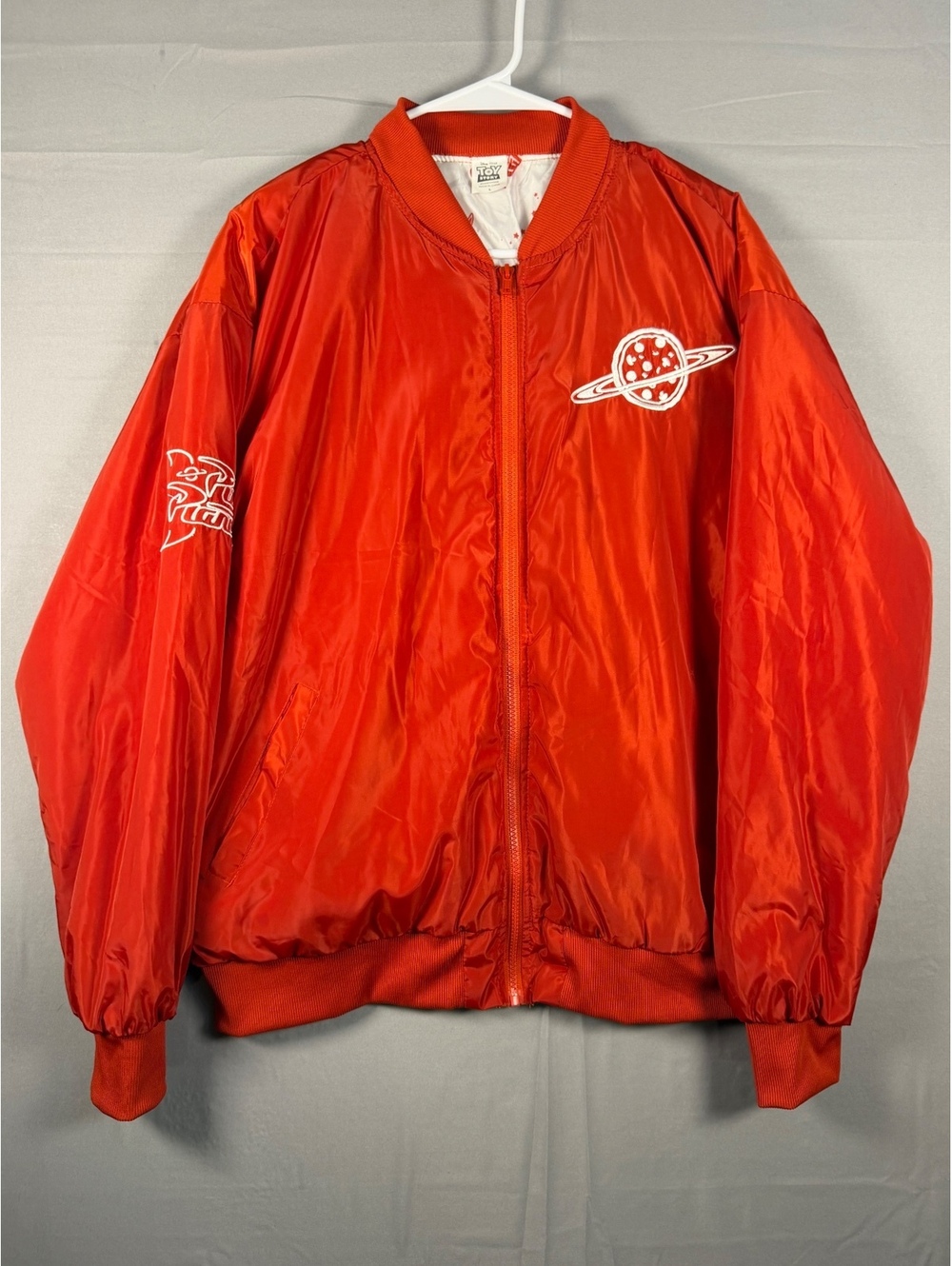 Disney Toy Story Pizza Planet Bomber Jacket Size Large